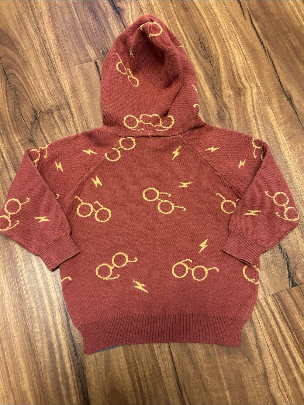 Harry Potter Toddler Knit Sweater 2t Hoodie Round Glasses - Picture 7 of 7